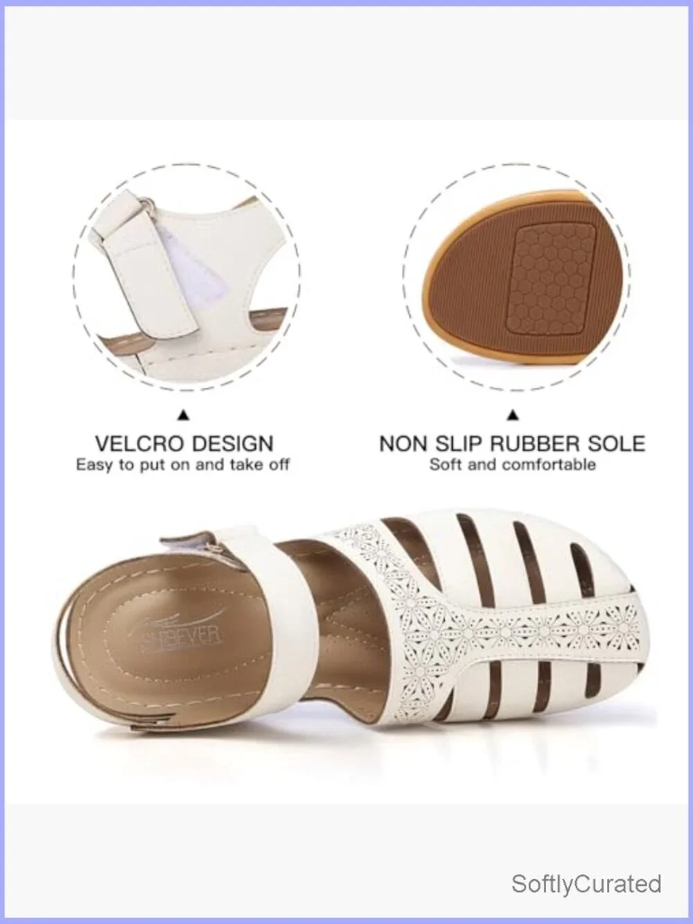 Closed Toe Wedge Sandals Women Dressy Comfortable Fisherman Sandals Casual